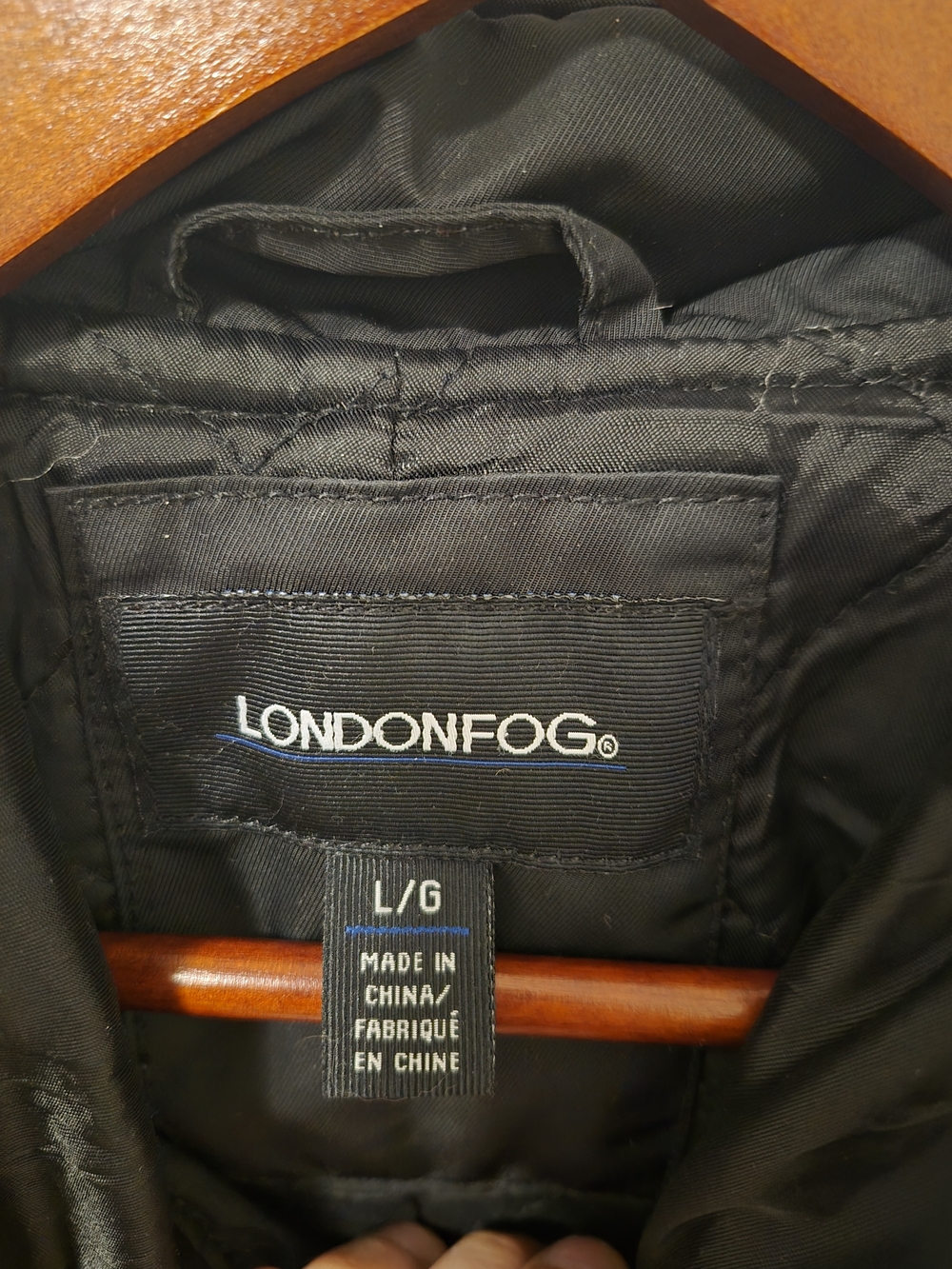 London Fog Black Hooded Utility Jacket - Picture 2 of 12